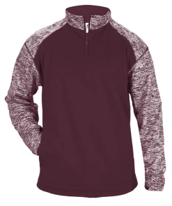 Badger Mens Blend Sport Fleece 1/4 Zip Fleece Pullover