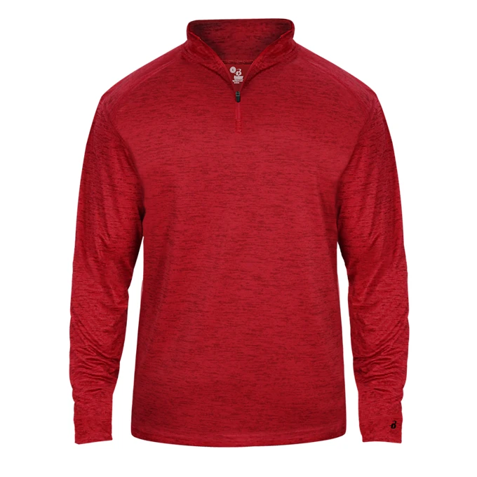 Badger Womens Tonal Blend Quarter-Zip Pullover Jacket