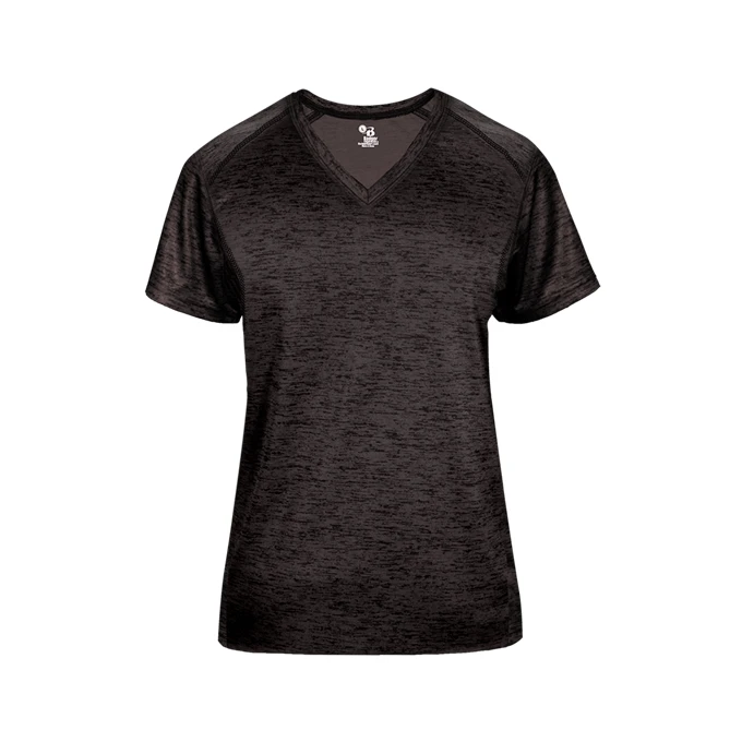 Badger Womens Tonal Blend V-Neck Tee