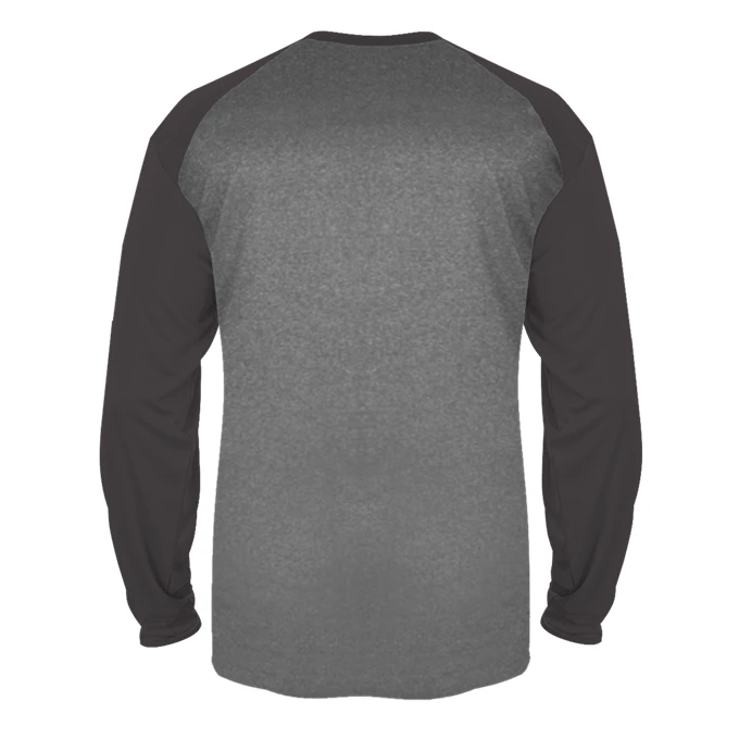 Badger Mens Tonal Sport Heather Long Sleeve Tee - Image 3