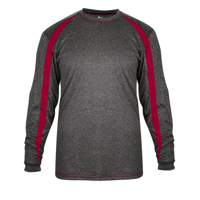 Badger Mens Fusion Performance Long Sleeve Tee