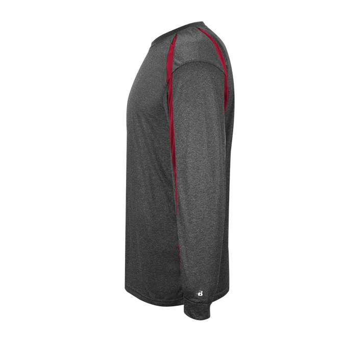 Badger Mens Fusion Performance Long Sleeve Tee - Image 2