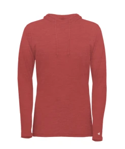 Badger Womens Tri-Blend Surplice Hood Tee