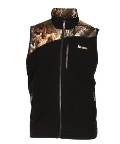 Rocky Mens Full Zip Fleece Vest Jacket