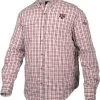 Drake Texas A&M Gingham Plaid Wingshooter's Shirt Long Sleeve