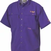 Drake LSU Cotton Wingshooter's Shirt Short Sleeve