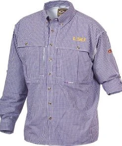 Drake LSU Plaid Wingshooter's Shirt Long Sleeve