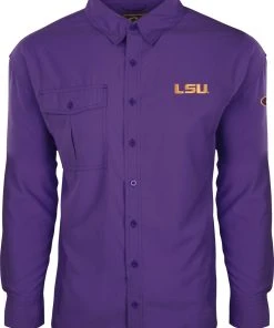Drake LSU L/S Flyewight Shirt