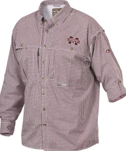 Drake Mississippi State Plaid Wingshooter's Shirt Long Sleeve