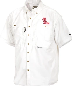 Drake Ole Miss Cotton Wingshooter's Shirt Short Sleeve