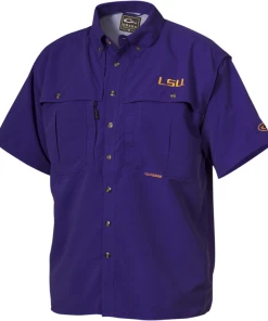 Drake LSU Vented Short Sleeve Wingshooter's Shirt