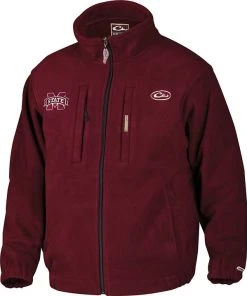 Drake Mississippi State Layering Coat - Maroon - Size Medium