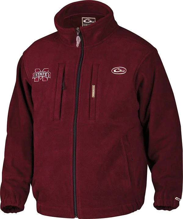 Drake Mississippi State Layering Coat - Maroon - Size Medium