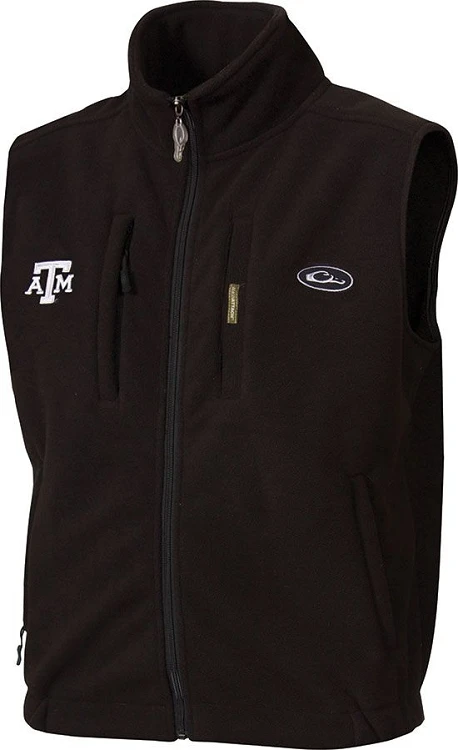 Drake Texas A&M Windproof Fleece Vest
