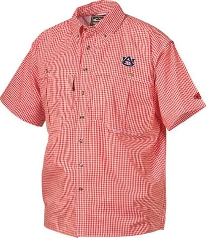 Drake Auburn Plaid Wingshooter's Shirt Short Sleeve