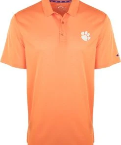 Drake Clemson Vintage Heathered Polo