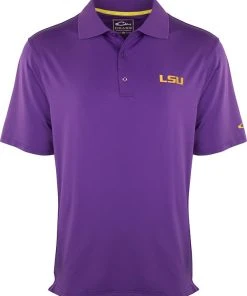 Drake LSU Performance Stretch Polo