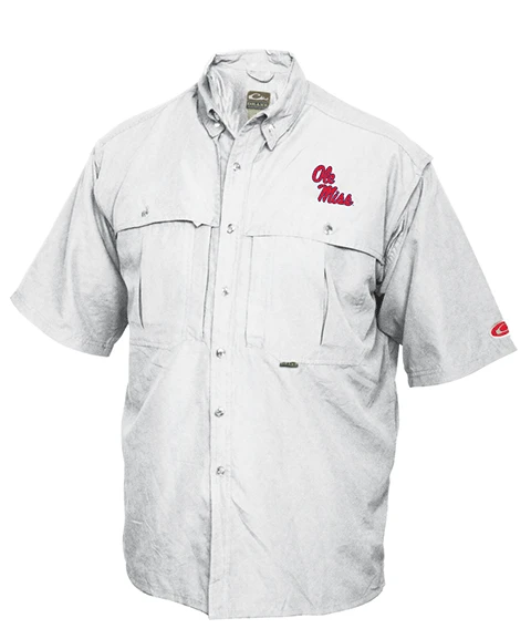 Drake Ole Miss Vented Short Sleeve Wingshooter's Shirt
