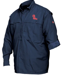 Drake Ole Miss Vented Long Sleeve Wingshooter's Shirt